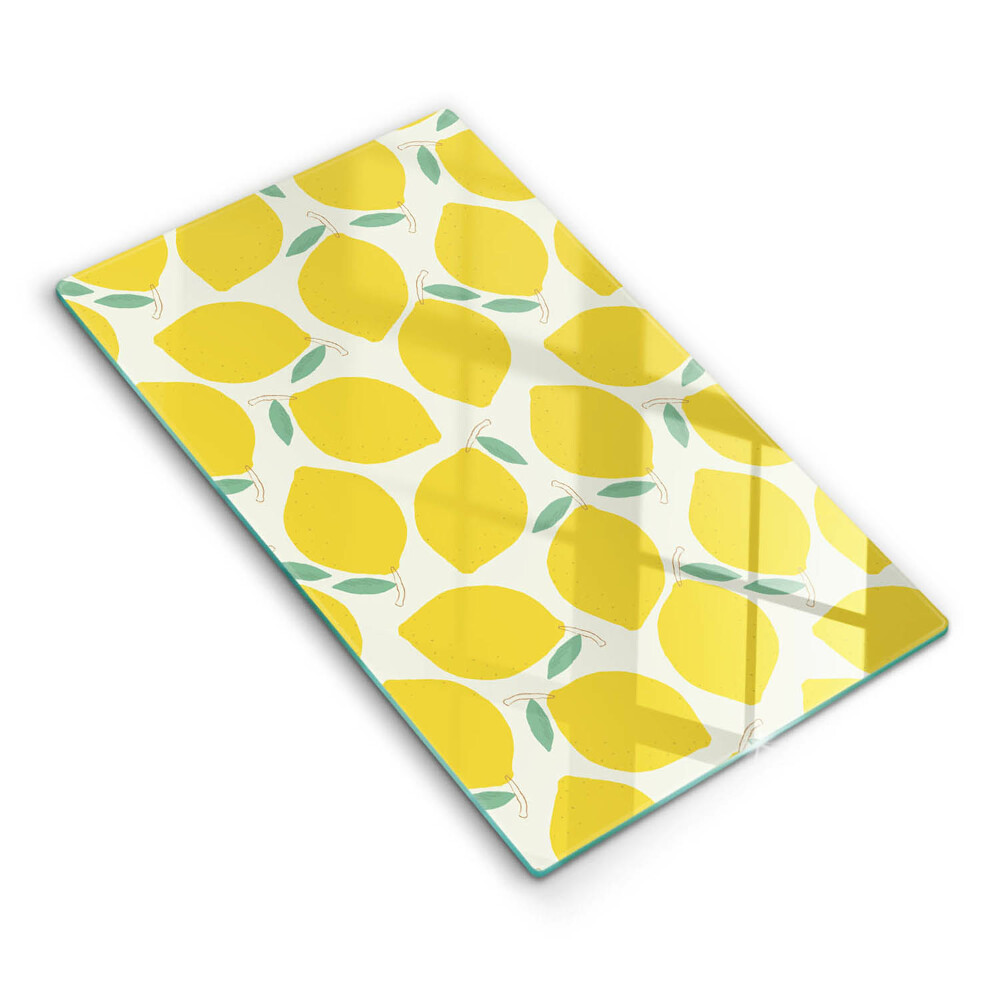 Kitchen chopping board Illustratuion lemons