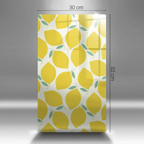 Kitchen chopping board Illustratuion lemons