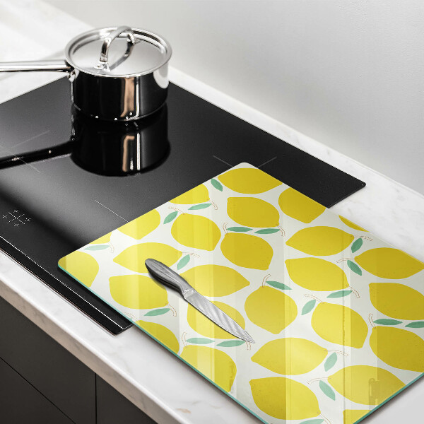 Kitchen chopping board Illustratuion lemons