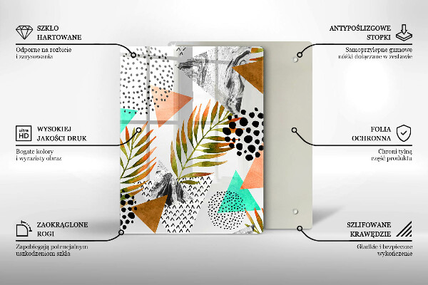 Kitchen chopping board Blue-gold marble