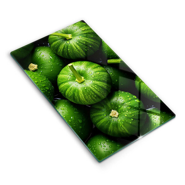 Kitchen chopping board Green pumpkins