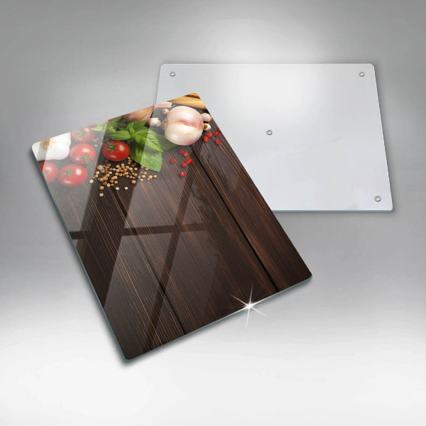 Kitchen chopping board Vegetables on the table