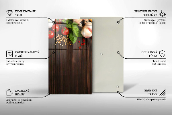 Kitchen chopping board Vegetables on the table