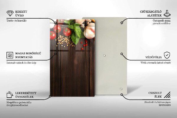 Kitchen chopping board Vegetables on the table