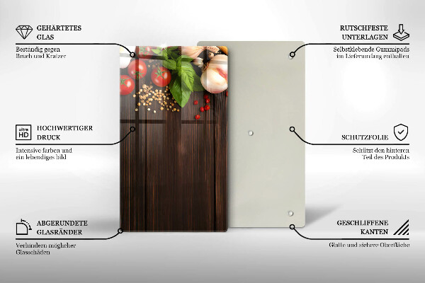 Kitchen chopping board Vegetables on the table