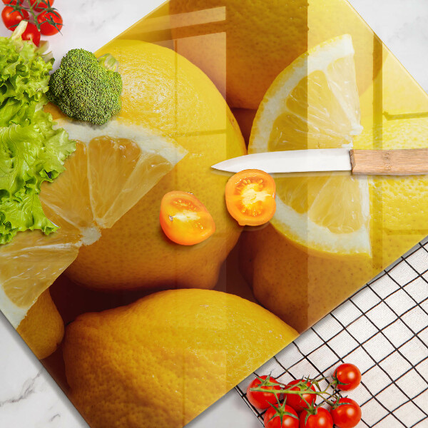 Kitchen chopping board Juicy lemons