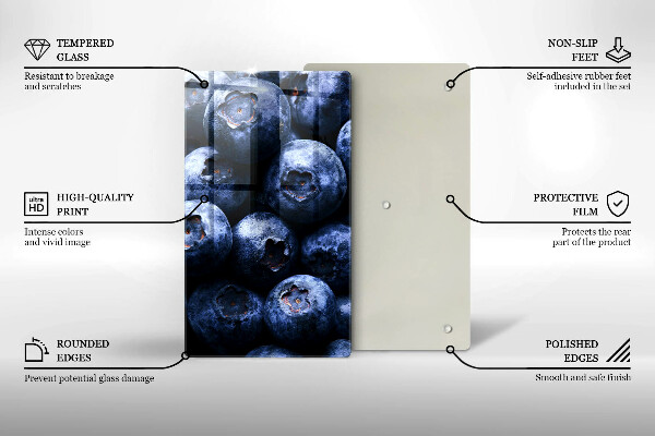 Kitchen chopping board Berries close-up