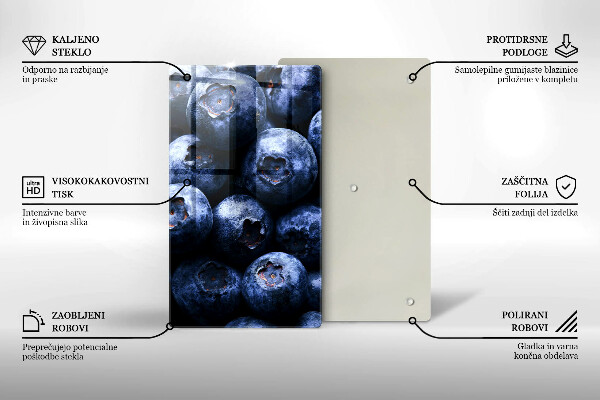 Kitchen chopping board Berries close-up