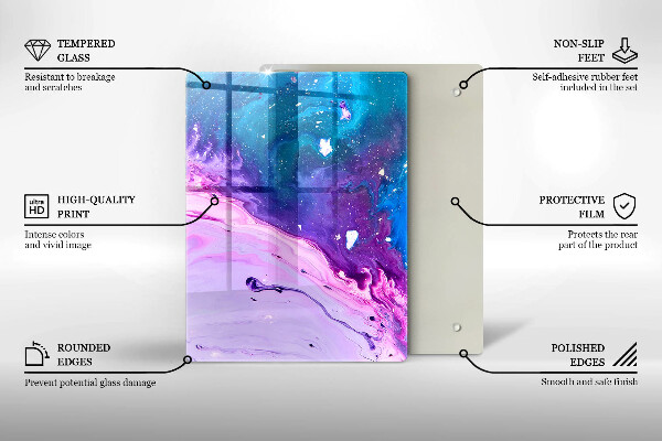 Kitchen chopping board Green fruits and vegetables