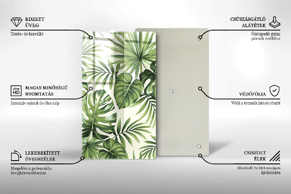 Worktop protector Illustration of Monster leaves