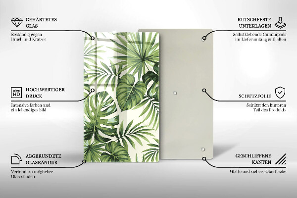 Worktop protector Illustration of Monster leaves