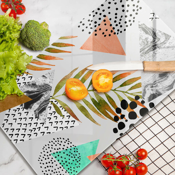 Worktop protector Boho leaves pattern
