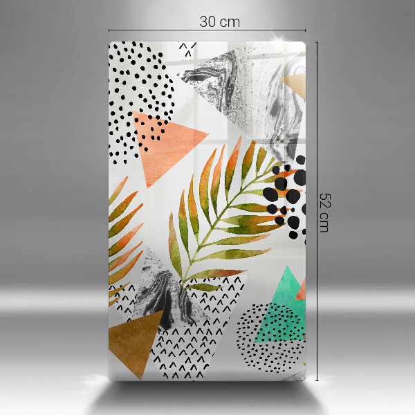 Worktop protector Boho leaves pattern