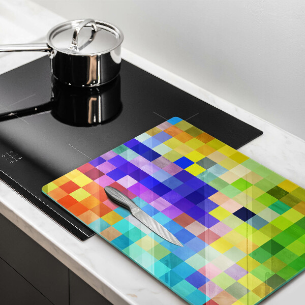 Worktop protector Colorful squares pixels
