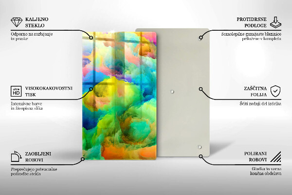 Worktop protector Colorful abstraction