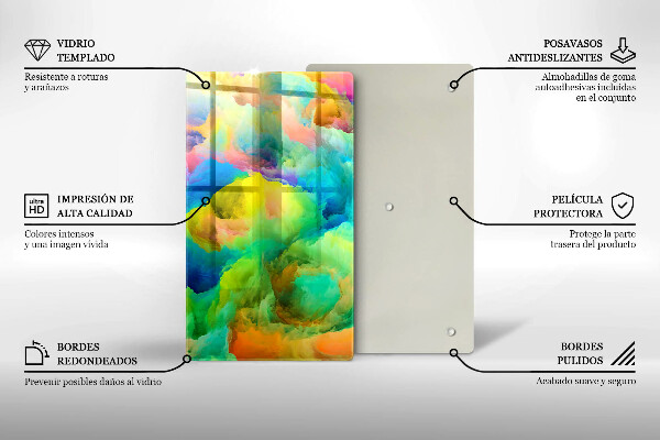 Worktop protector Colorful abstraction