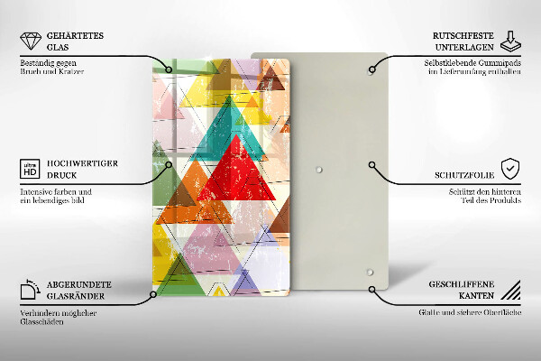 Worktop protector Painted triangles