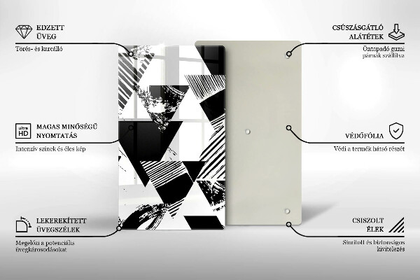 Chopping board Geometric triangles