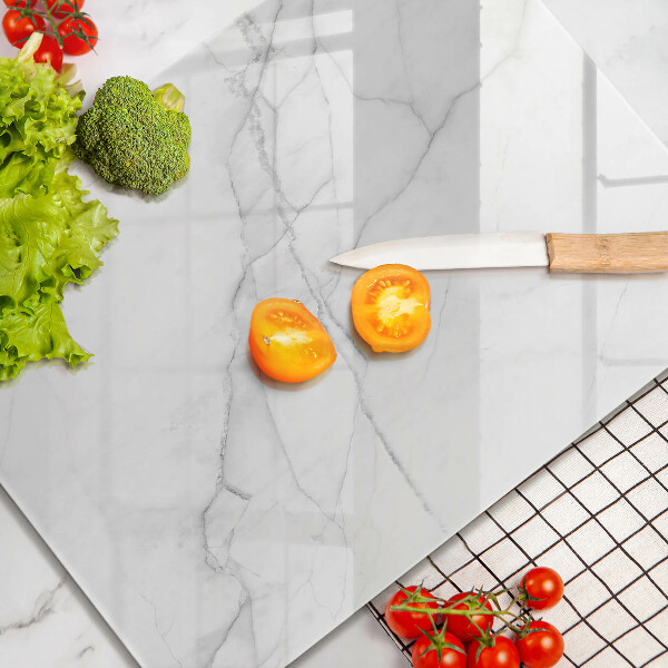 Worktop protector Delicate white marble