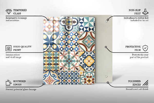 Worktop protector Delicate white marble