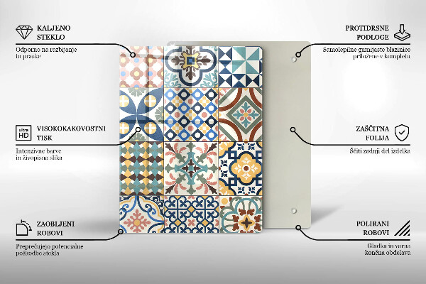 Worktop protector Delicate white marble