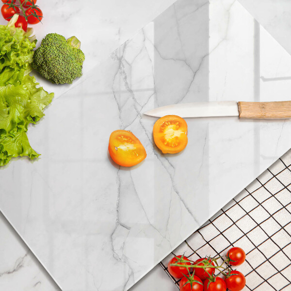 Worktop protector Delicate white marble
