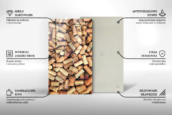 Worktop protector Wine corks pattern