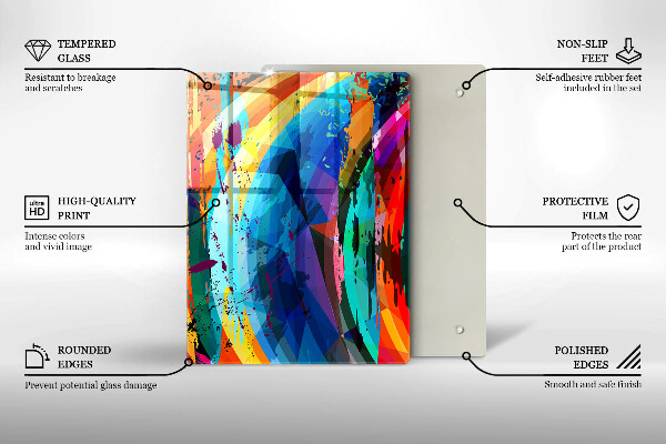 Chopping board Wild jungle leaves