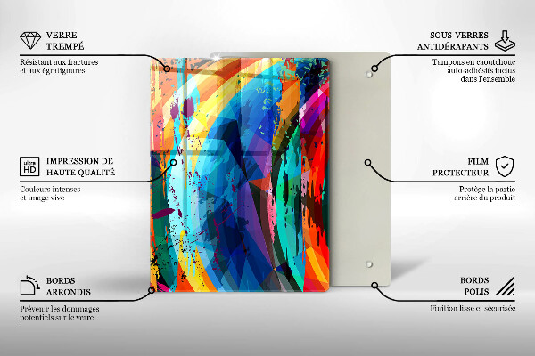Chopping board Wild jungle leaves