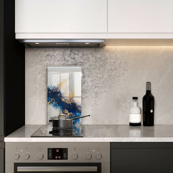 Chopping board Abstraction with blue