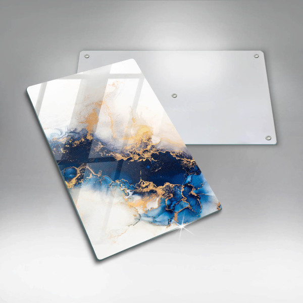 Chopping board Abstraction with blue