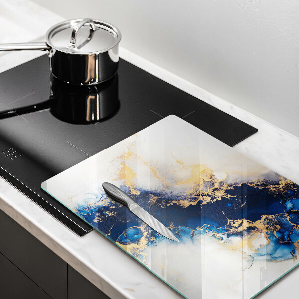 Chopping board Abstraction with blue