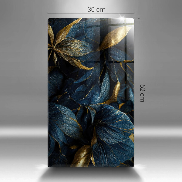 Chopping board Decorative leaves with gold