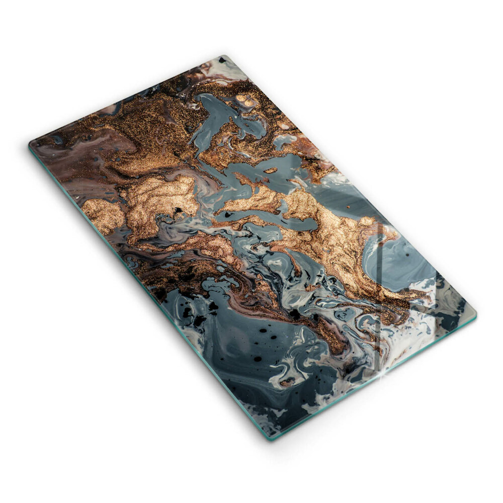 Chopping board Decorative rock with gold