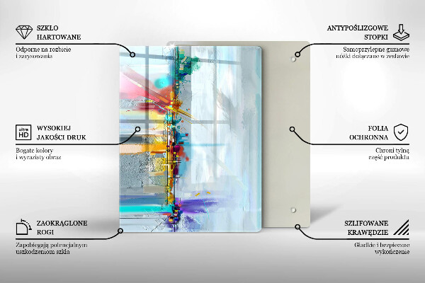 Chopping board Decorative rock with gold