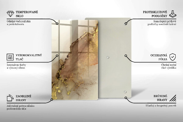 Worktop protector Abstraction gold