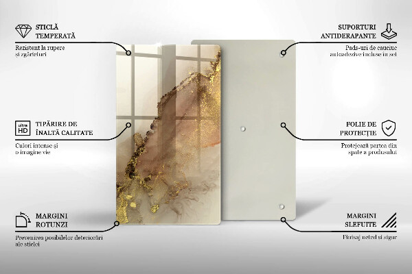 Worktop protector Abstraction gold