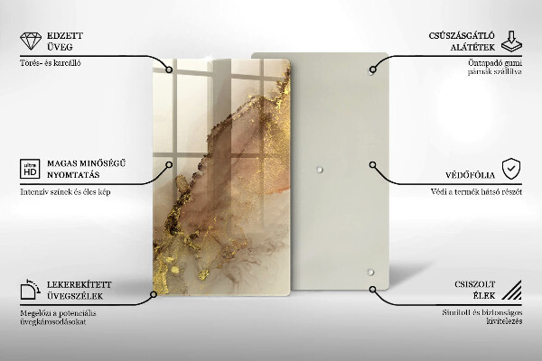 Worktop protector Abstraction gold