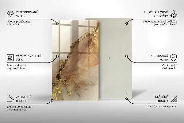 Worktop protector Abstraction gold