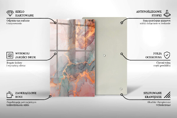 Worktop protector Marble with gold