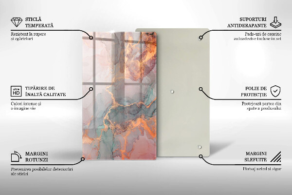 Worktop protector Marble with gold