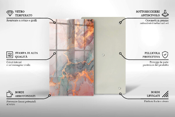 Worktop protector Marble with gold