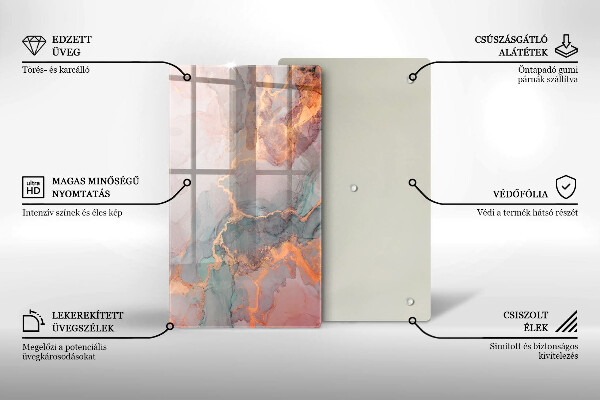 Worktop protector Marble with gold