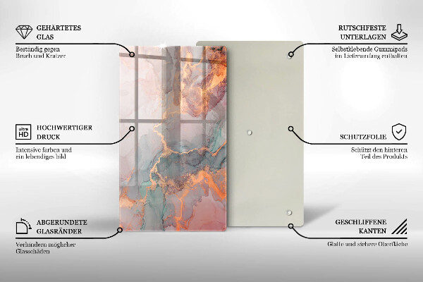 Worktop protector Marble with gold