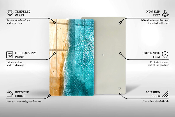 Worktop protector Bank of the beach and the sea