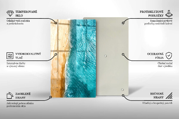 Worktop protector Bank of the beach and the sea