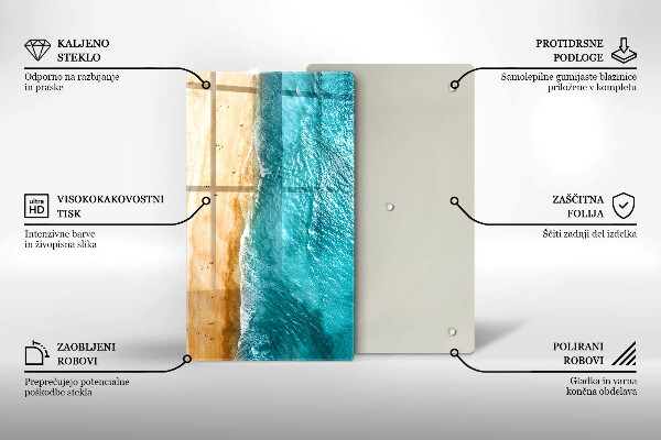 Worktop protector Bank of the beach and the sea