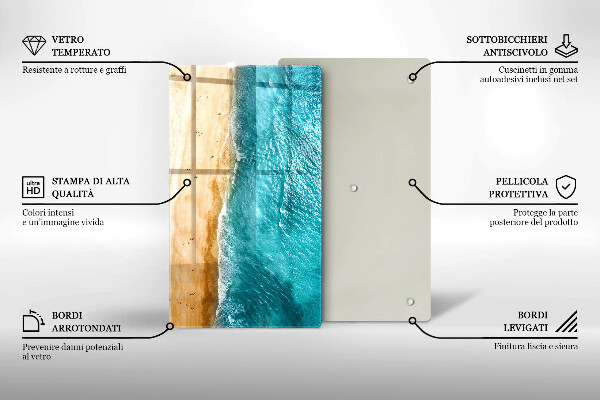 Worktop protector Bank of the beach and the sea