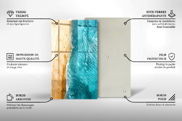 Worktop protector Bank of the beach and the sea