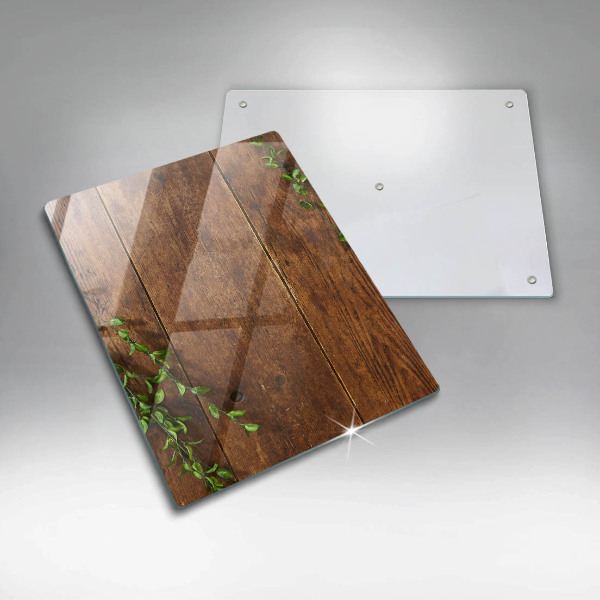 Worktop protector Wooden boards and leaves